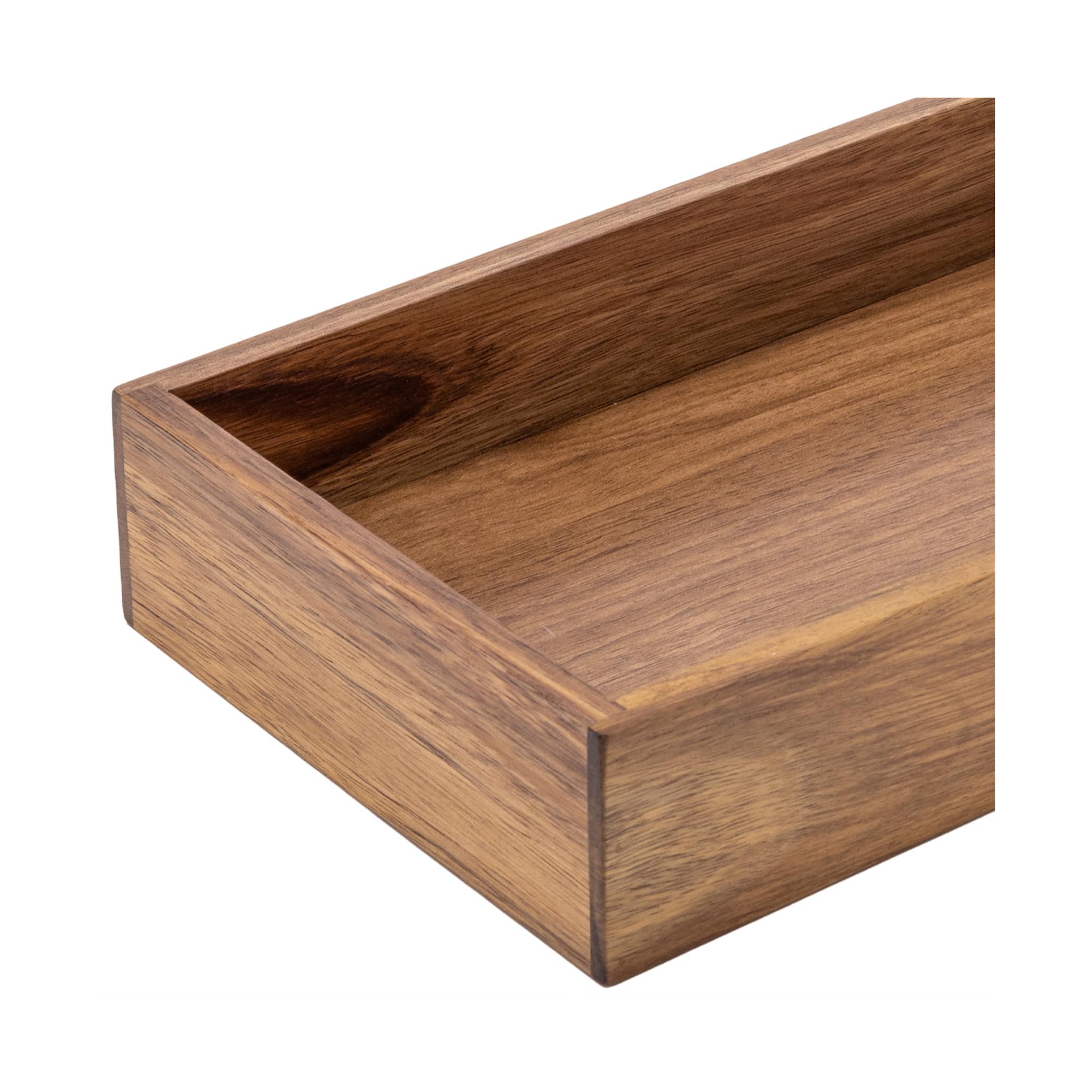 Seville Classics 15" x 6" x 2" Acacia Wood Drawer Organizer